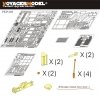 Voyager Model PE35193 WWII German Sd.Kfz.232 8 ROD early version for TAMIYA Kit 1/35